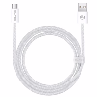 Blavec Kaabel Candy braided - USB to Type C - PD 60W 3A 2 metres Apple CarPlay/Android Auto (CCA-UC3W20) valge