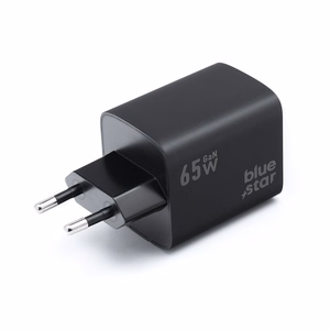Phone charger sinine Star GaN 2 x USB C + USB A QC4.0 PD 4A 65W VT-43 must