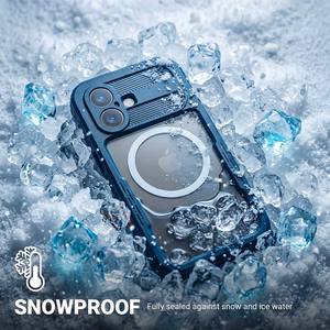 Crong Seal Cover IP68 veekindel ümbris seadmele iPhone 17, meresinine
