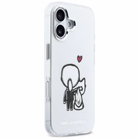 Karl Lagerfeld Karl & Choupette Back MagSafe Ümbris for iPhone 17 - Clear