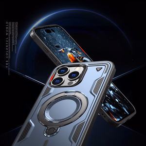 Hybrid Armor Trendy Ümbris with MagSafe jaoks iPhone 16 Pro Max - Sinine