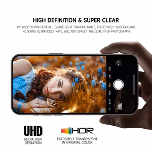Tempered glass Tel Protect 3D Lens on camera for Iphone 15 Pro/15 Pro Max transparent (lens 3 pieces)
