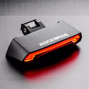 Rockbros LKWD-R1 tagumine jalgrattatuli laseriga ja kaugjuhtimispuldiga + Micro USB - USB-A kaabel - must
