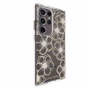 Case-Mate Floral Gems ümbris seadmele Samsung Galaxy S24 Ultra, kuldne