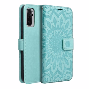Чехол-книжка MEZZO для XIAOMI Redmi Note 10 5G / Poco M3 Pro / Poco M3 Pro 5G мандала зелёный