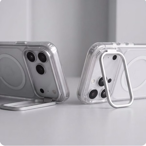 Tech-Protect MagStand MagSafe CC ümbris mudelitele iPhone 18 Pro / 17 Pro, läbipaistev