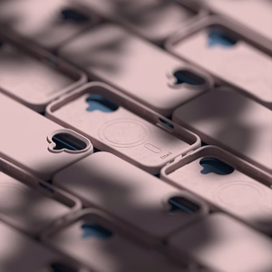 Etteri Silikoon Mag ümbris for iPhone 16e / 17e heleroosa