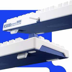 Machenike K500B-B87 Juhtmega mehaaniline mänguklahvistik taustvalgustusega, Red Switch - valge