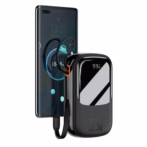 Baseus Power Bank 20000mAh Qpow Pro - USB + Type C - PD 22,5W with Type C cable (PPQD060301) black