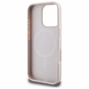 Guess 4G Printed Stripes MagSafe Ümbris jaoks iPhone 16 Pro Max - Roosa