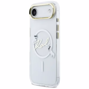 Karl Lagerfeld IML Choupettes Karl Script Logo MagSafe iPhone Air Ümbris - Clear