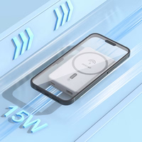 Powerbank Dudao K14S+ 10000mAh 20W USB-A / USB-C / MagSafe koos alusega - valge