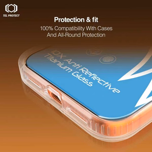 Karastatud klaas Tel Protect 10X AR 3.0 AntiReflective Titanium Iphone 16 Pro/17 jaoks