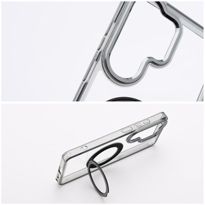 Case for Samsung A37 Frame Circle Stand compatible with MagSafe black