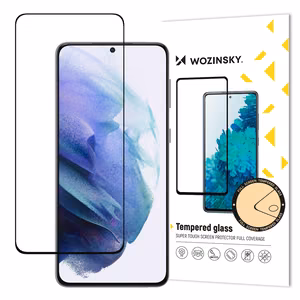 Ekraanikaitseklaas "Wozinsky 5D Full Glue" Samsung G991 S21 5G jaoks, ümbrisega ühilduv, must