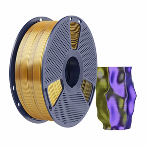 Sunlu PLA+ Silk kolmevärviline filament (must, kuldne ja lilla)