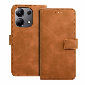 TENDER Book Ümbris jaoks XIAOMI Redmi Note 13 4G brown