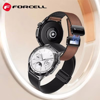 Strap to Samsung Galaxy Watch Forcell F-Design FS20 magnetic eco-friendly leather 22 mm brown