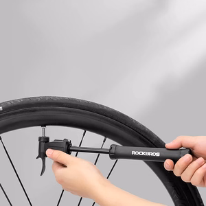 ROCKBROS TM-1701P 80 PSI minipump Presta ja Schrader ventiilidele – värv: must