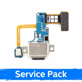 Charging Port Ühildub Samsung N960 Note 9 Koos Flex / Plata Original (Service Pack)