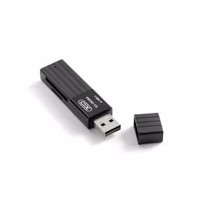 XO DK05A 2-in-1 USB 2.0 kaardilugeja, must