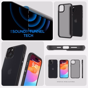 Spigen Ultra Hybrid ümbris seadmele iPhone 15 6.1", härmatis must