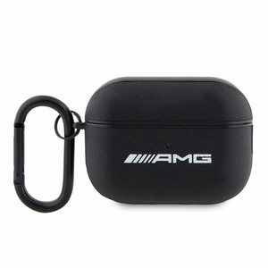 AMG AMAP2SLWK AirPods Pro 2 (2022/2023) чехол чёрный/чёрный Leather White Logo