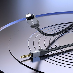 AUX kaabel Jack 3,5 mm (isane) - Lightning (isane) Hoco 1 m UPA32A must