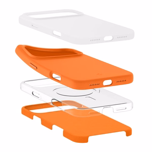 Spigen Silikoon Fit Mag MagSafe Ümbris for iPhone 17 Pro Max - oranž