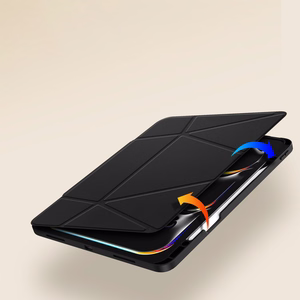 Dux Ducis Vers iPad Pro 13" (2024/2025) ümbris koos statiivi ja Apple Pencili hoidjaga - must