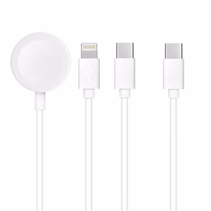 Кабель 3in1 Type C к Lightning / Typ C / Apple Watch 3W 2A C3169 1,2 м белый