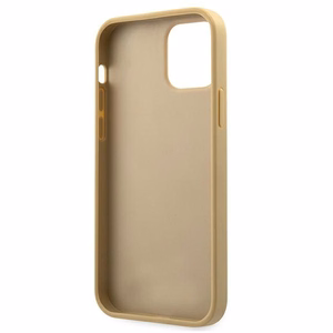 Guess GUHCP12SPUVQTMLBE iPhone 12 mini 5.4" золотой/золотой жёсткий чехол V-Quilted Collection