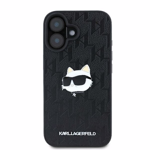 Karl Lagerfeld Monogram Choupette Head Pin iPhone 16 Ümbris - must