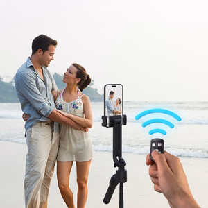 Wozinsky WST-360YS selfipulk statiivi funktsiooniga, 360° AI automaatse näojälgimise ja žestjuhtimisega - must