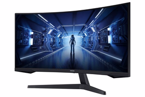 Samsung G55T monitor 86,4 cm (34") 3440 x 1440 pikslit UltraWide Quad HD LED must