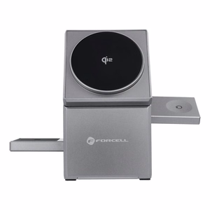 Juhtmevaba charging station Forcell 3in1 (F-06) (MagSafe) (Phone; Pods; Watch) 15W