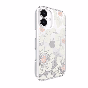 Kate Spade New York Liquid Glitter MagSafe - Case for iPhone 16 (Hollyhock Floral)