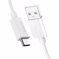 Spigen EB6010AC USB-A / USB-C 60W Kaabel 100 cm - Valge