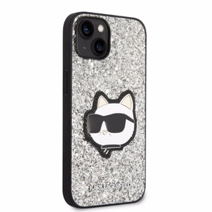 Karl Lagerfeld KLHCP14SG2CPS iPhone 14 6.1" hõbedane/hõbedane hardcase Glitter Choupette Patch