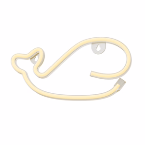 Neon LED Light WHALE warm valge Bat + USB FLNE09 Forever Light