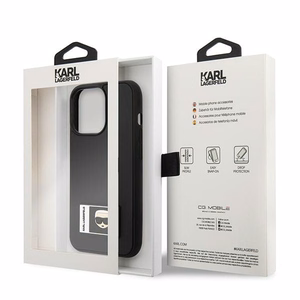 Karl Lagerfeld Ikonik Patch Ümbris jaoks iPhone 13 Pro Max - must