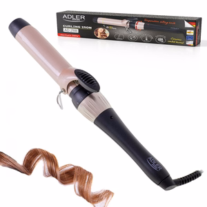 Adler AD 2118 – keraamiline lokitang, 32 mm, kuni 200 °C, 56 W, must/roosa