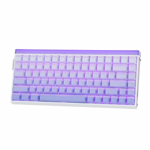 HERO84 HE White+Purple+Gradient+LIGHT JadeKing RGB AULA gasket klaviatuur