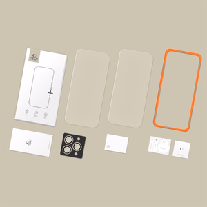 Tech-Protect Easy Set+ 3-pack karastatud klaas jaoks iPhone 16 Pro / 17 Pro - läbipaistev