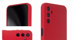 Silicon Soft Ümbris jaoks Samsung Galaxy S24 punane