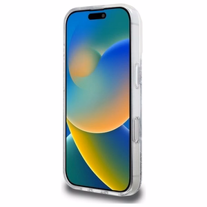 GUESS ümbris jaoks IPHONE 16 Pro compatible with MagSafe GUHMP16LRGRGES (Resin Gradient Glitter) hõbedane