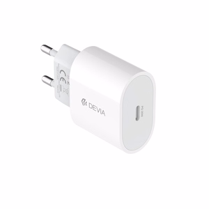 Valge seinalaadija Devia Rocket, PD, QC, 20 W, 1 x USB-C