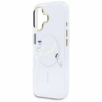Karl Lagerfeld IML Choupettes Karl Script Logo MagSafe iPhone 17 Ümbris - Clear