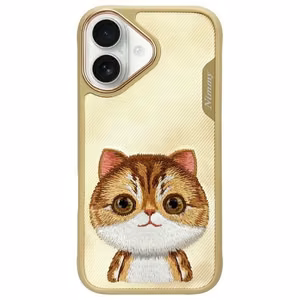 Nimmy Big Eyed Pet 2.0 Cat Ümbris jaoks iPhone 16 - Roheline