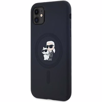 Karl Lagerfeld Silicone Karl&Choupette MagSafe ümbris jaoks iPhone 11 / Xr - must